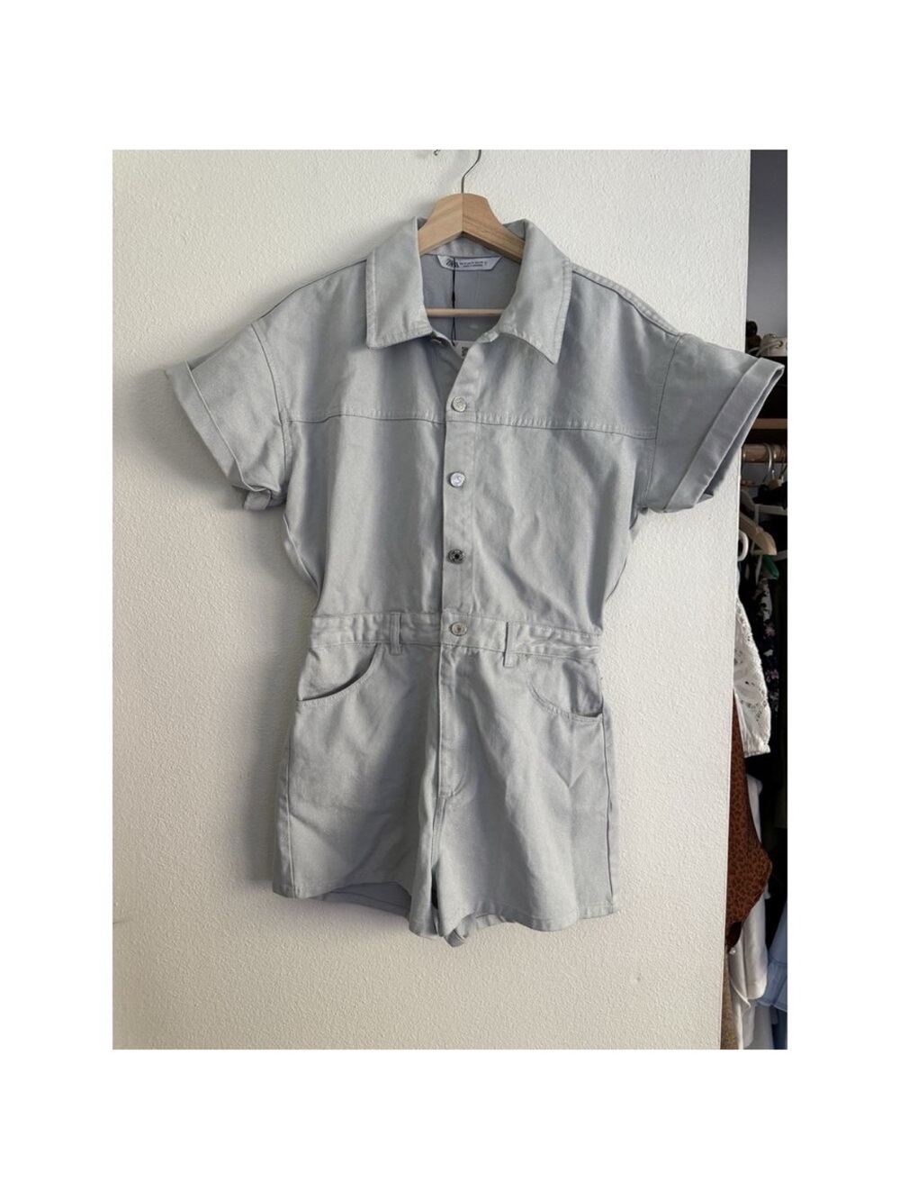 ZARA denim romper